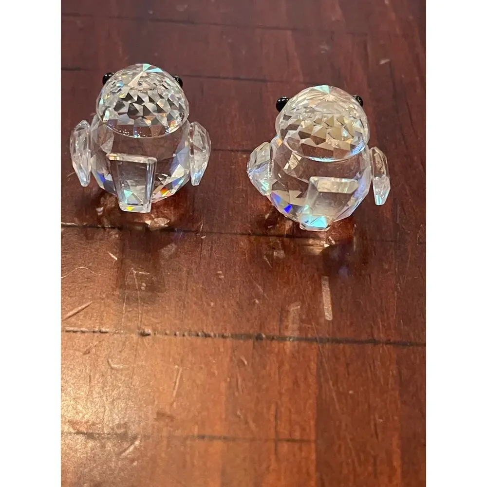 Swarovski crystal birdies pair